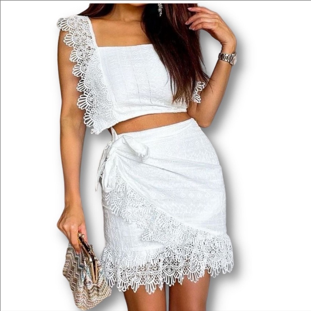 Top and Wrapover Skirt